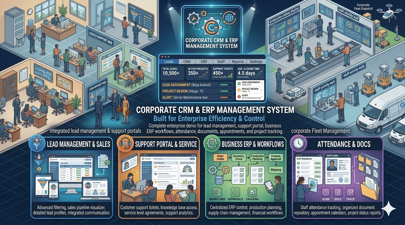 Corporate CRM & ERP Management